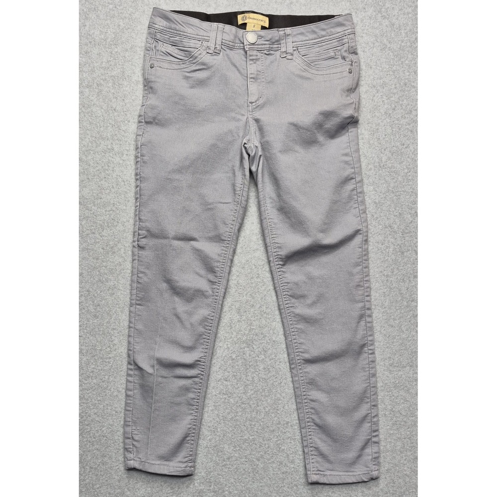 Democracy Ab Technology Jeans Womens 8 Gray Denim Slim Skinny Stretch Mid Rise